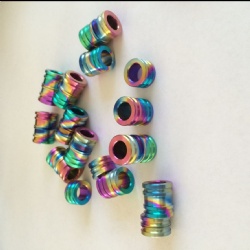 Rainbow Color GR5 Hex Titanium Set Screws M5 M6 For Bicycle Anodized Color
