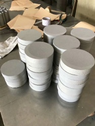 Titanium powder sintering filter elements